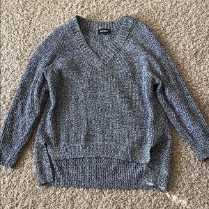 NWOT Express Oversized High Low Sweater Size XS
